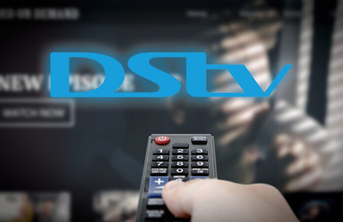 DStv streaming and catch-up apps running on a smart TV after decoder setup